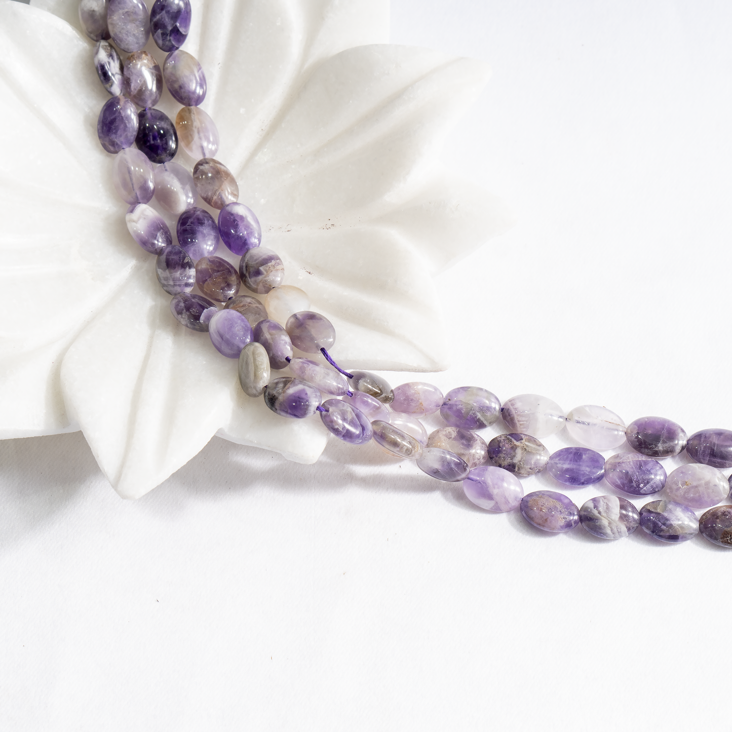 Oval Gemstone Beads | Natural Crystal Beads | DIY Beaded Jewelry Making
