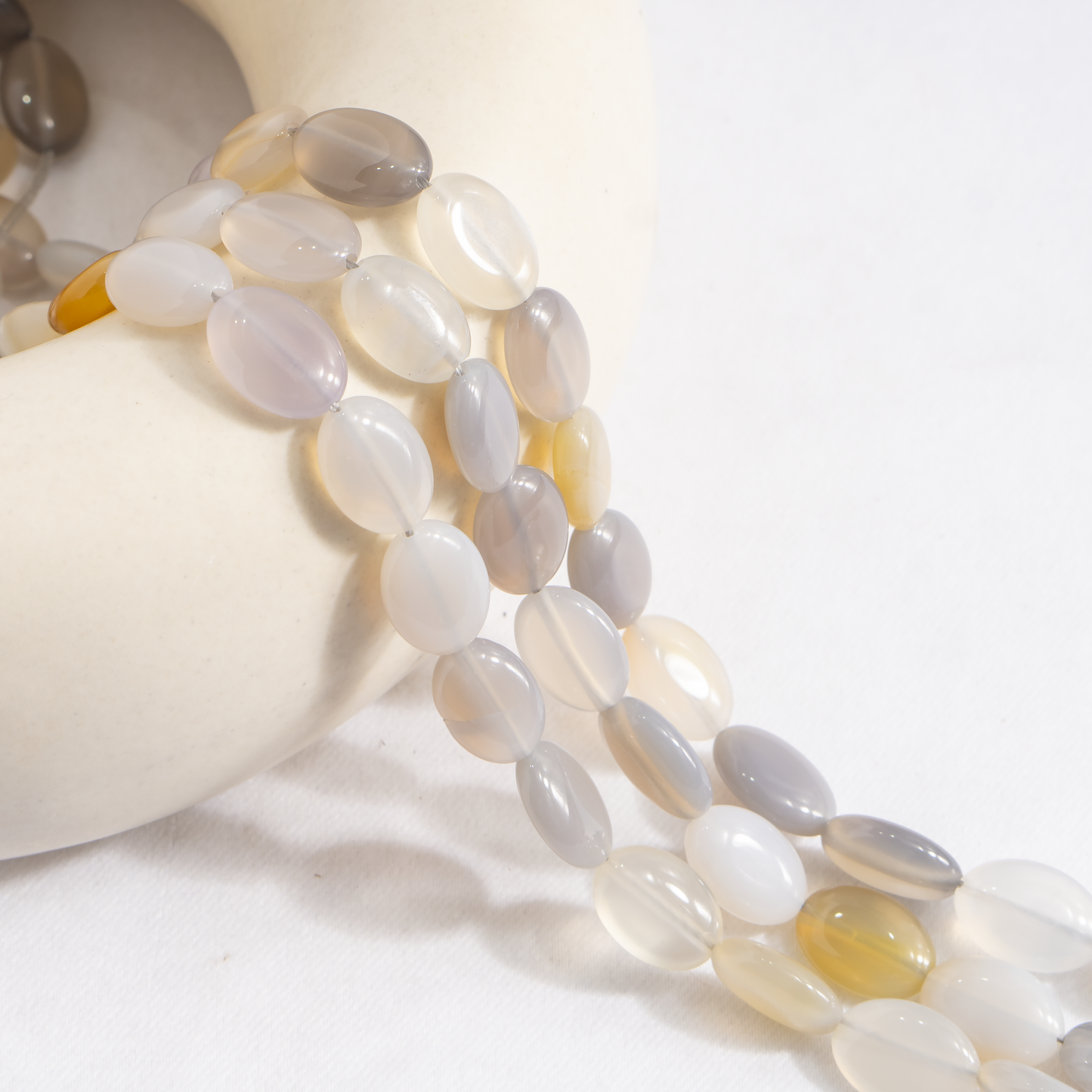 Oval Gemstone Beads | Natural Crystal Beads | DIY Beaded Jewelry Making