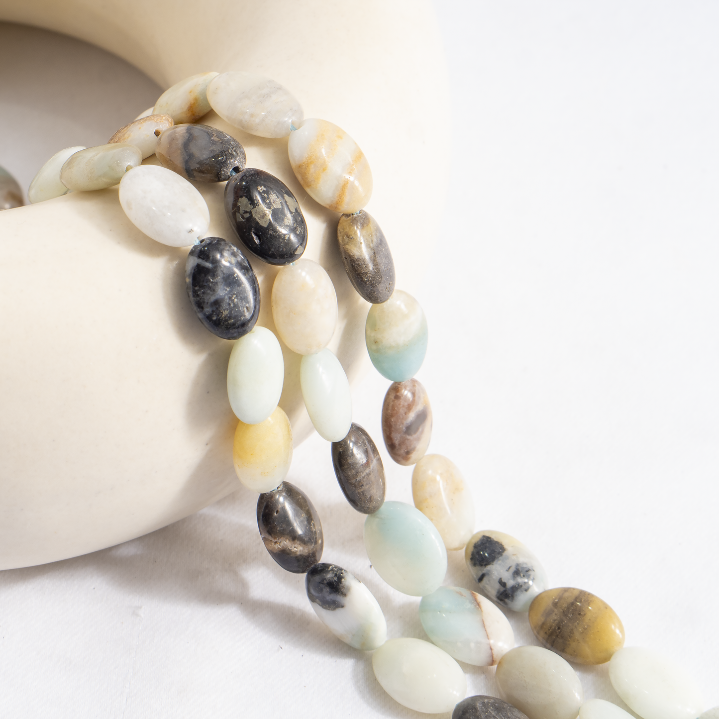 Oval Gemstone Beads | Natural Crystal Beads | DIY Beaded Jewelry Making