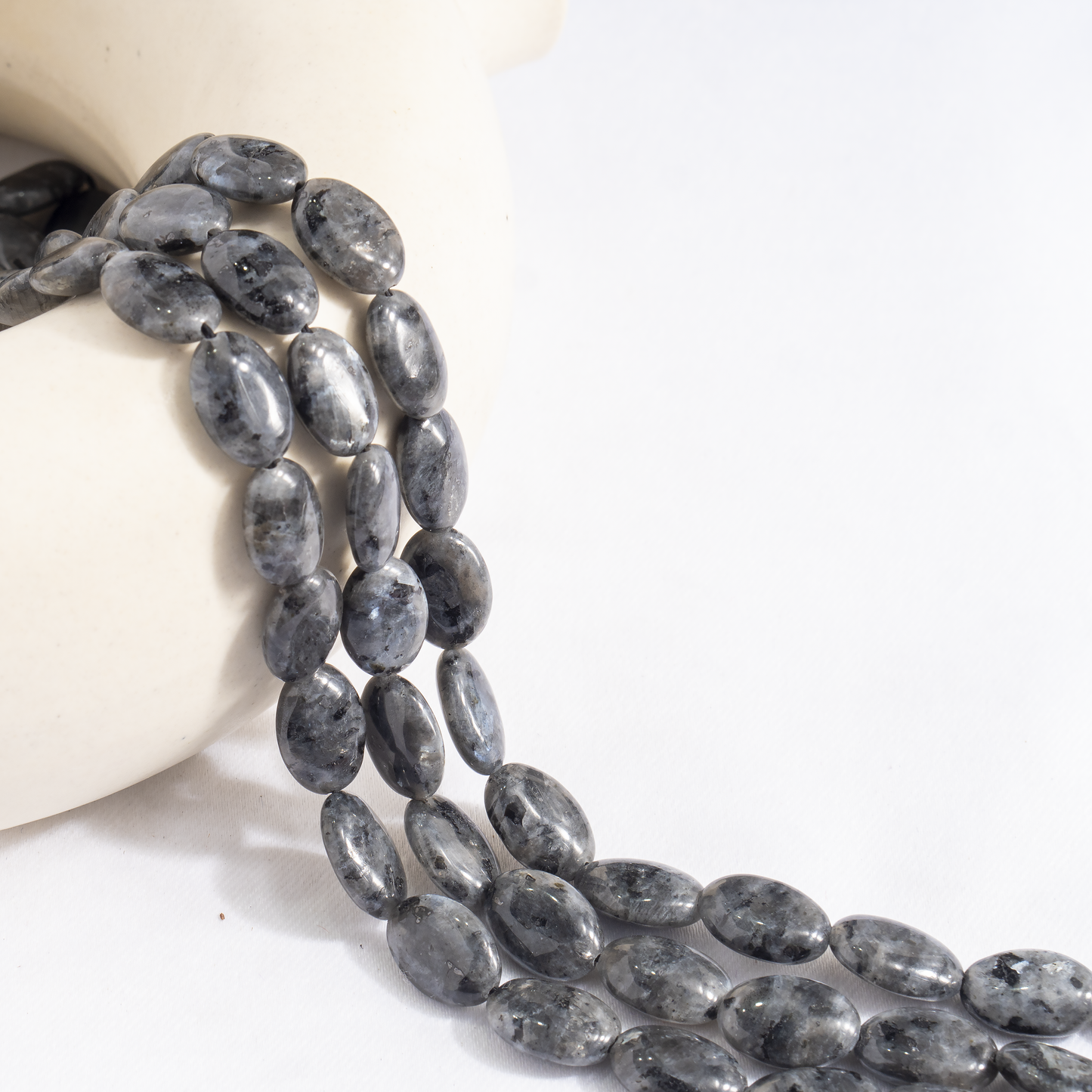 Oval Gemstone Beads | Natural Crystal Beads | DIY Beaded Jewelry Making