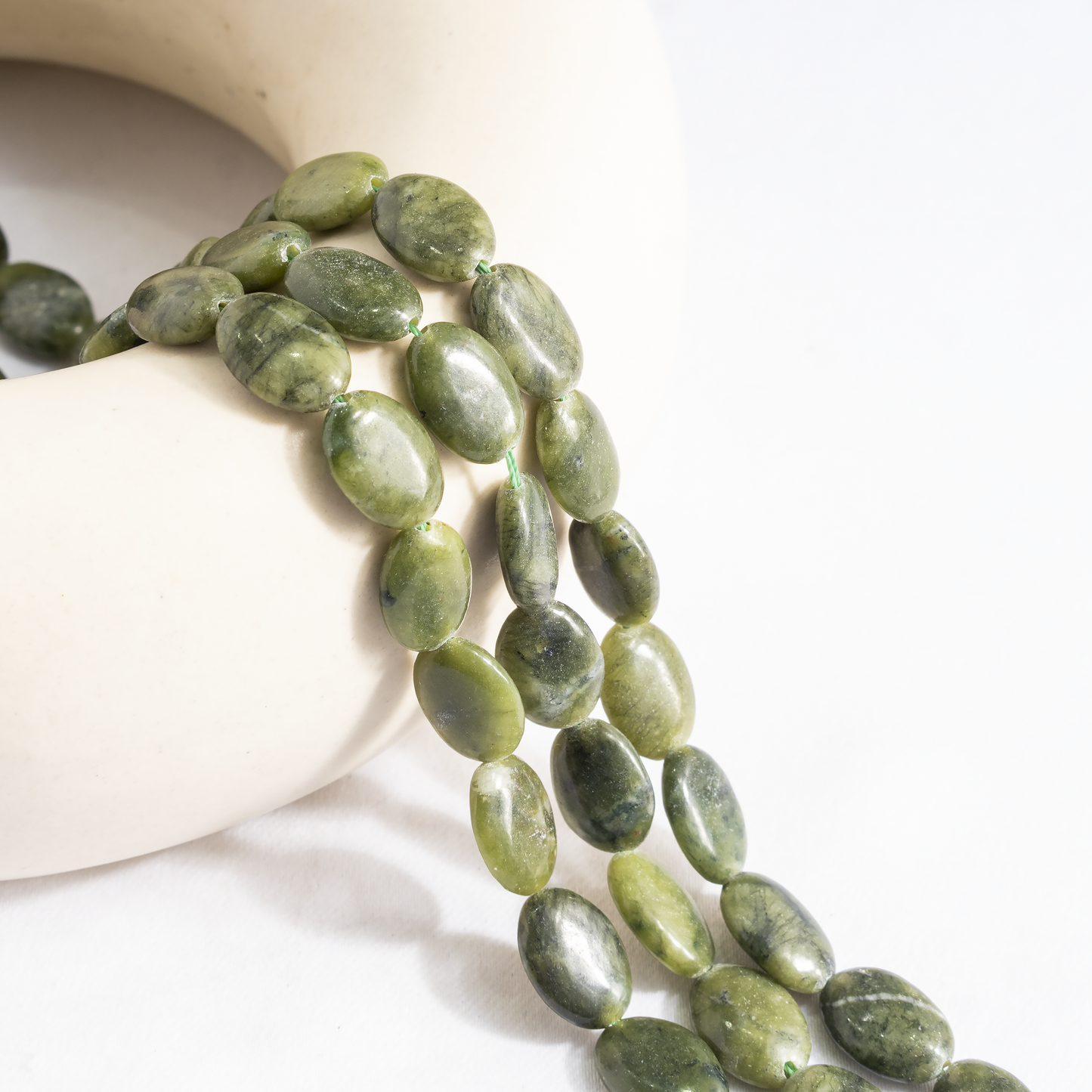 Oval Gemstone Beads | Natural Crystal Beads | DIY Beaded Jewelry Making