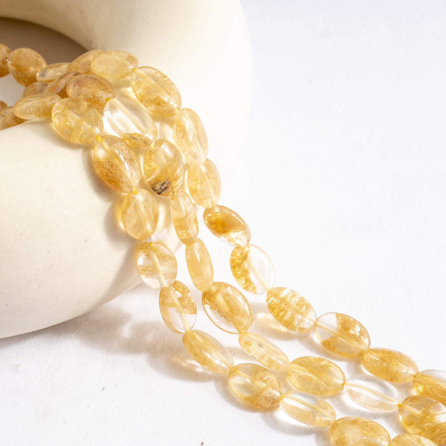 Oval Gemstone Beads | Natural Crystal Beads | DIY Beaded Jewelry Making
