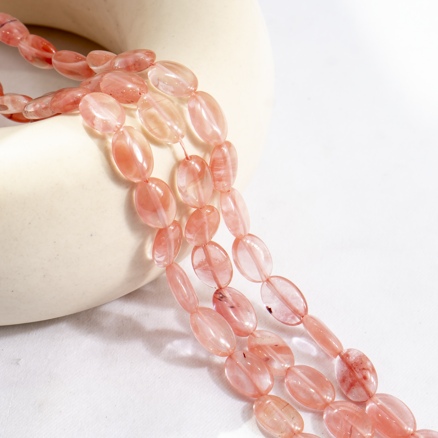 Oval Gemstone Beads | Natural Crystal Beads | DIY Beaded Jewelry Making