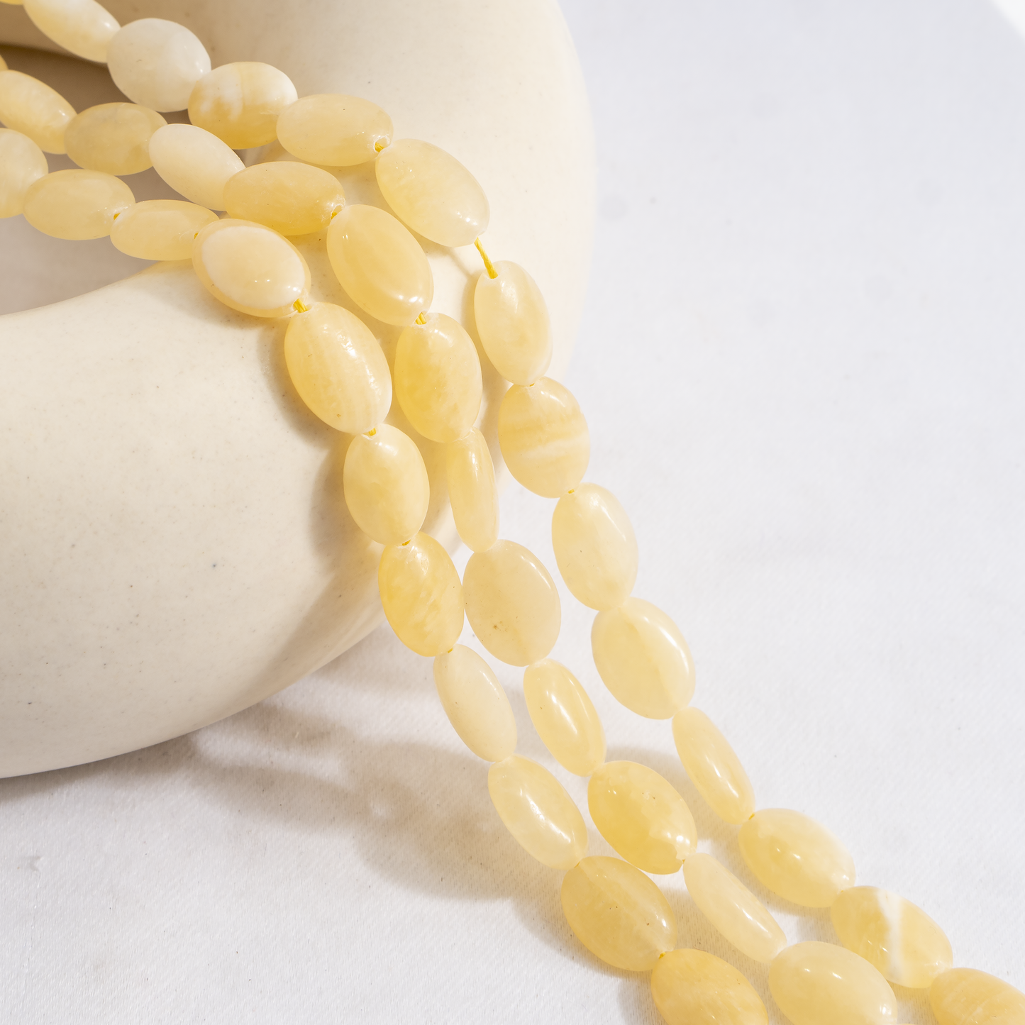 Oval Gemstone Beads | Natural Crystal Beads | DIY Beaded Jewelry Making