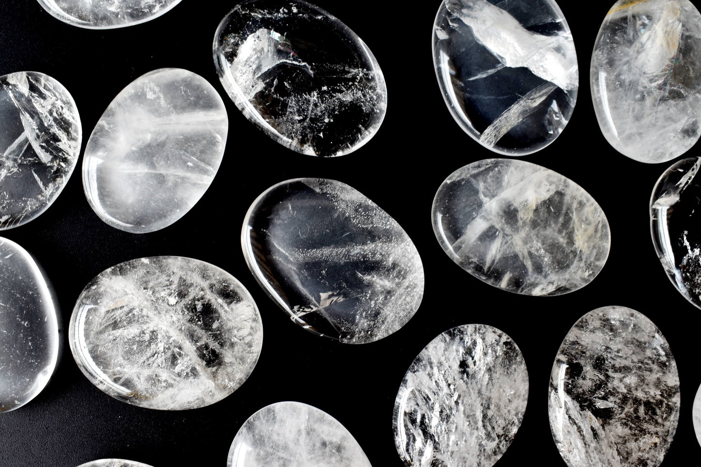 Crystal Quartz Worry Stones