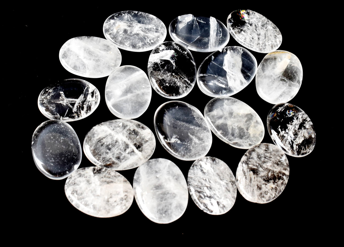 Crystal Quartz Worry Stones