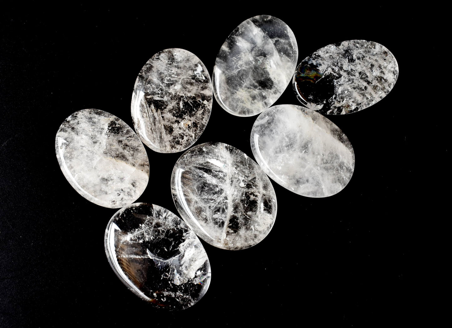 Crystal Quartz Worry Stones