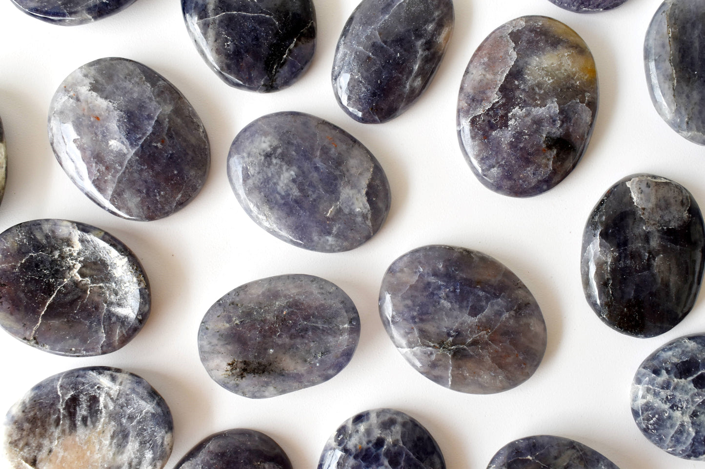Iolite Worry Stones