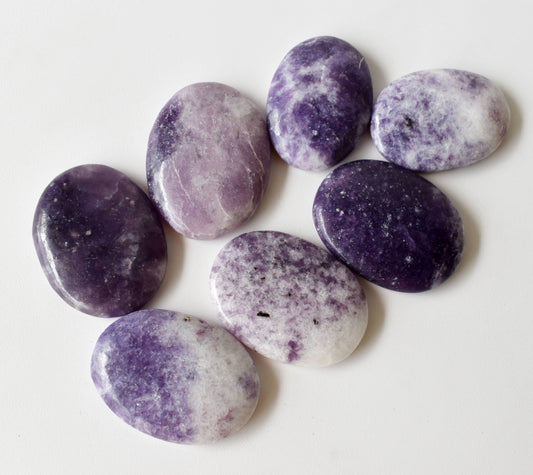 Lepidolite Worry Stones