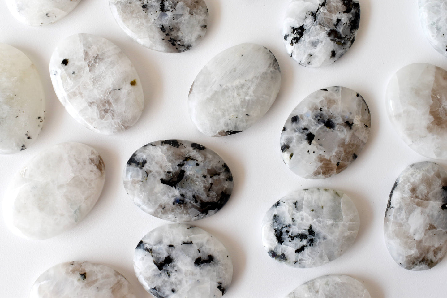 Rainbow moonstone Worry Stones