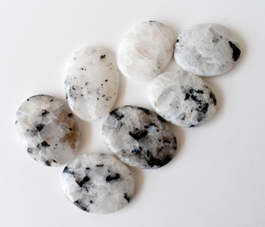 Rainbow moonstone Worry Stones