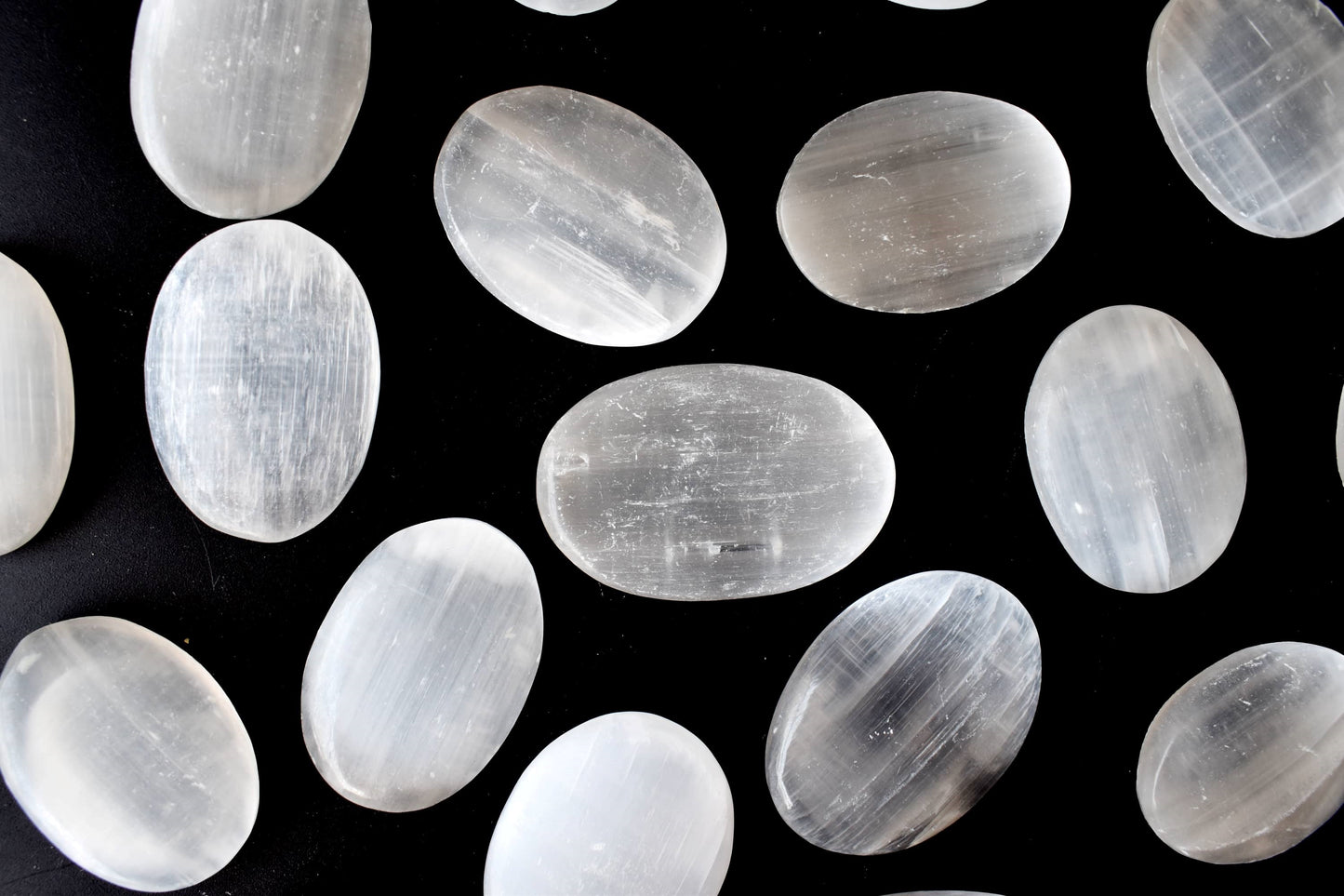 Selenite Worry Stones