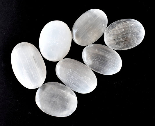 Selenite Worry Stones