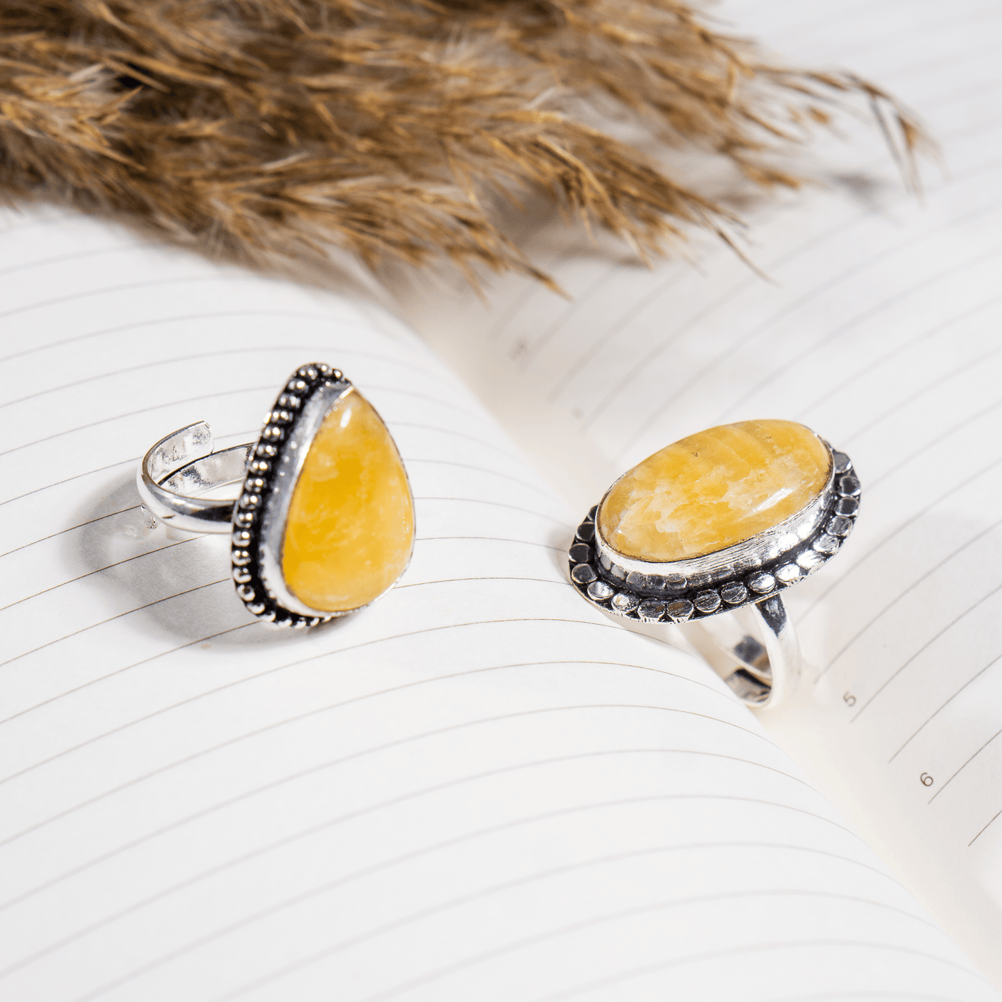 Yellow Aventurine Ring | Adjustable Ring | Gemstone Ring  | Boho Ring | Gemstone Ring
