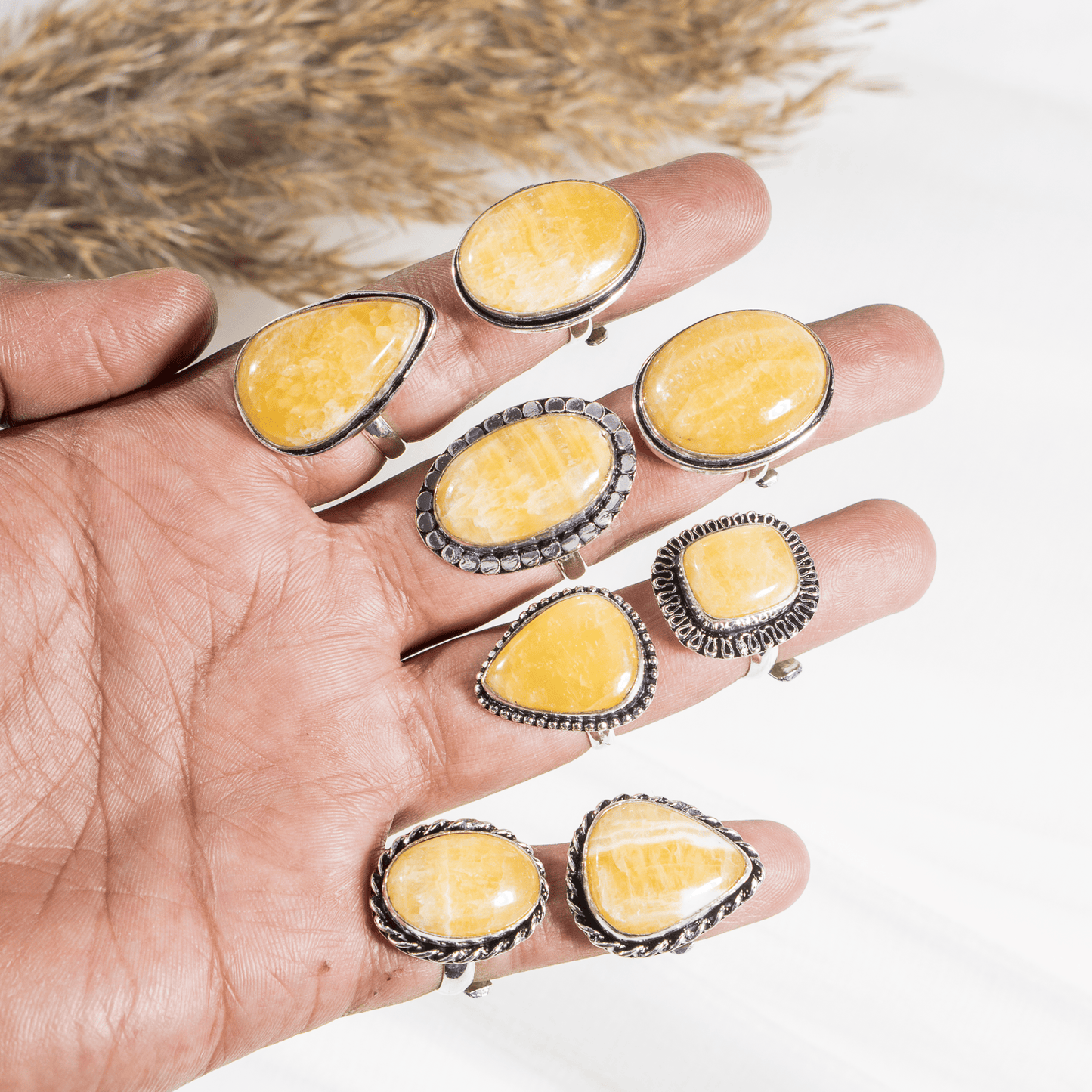 Yellow Aventurine Ring | Adjustable Ring | Gemstone Ring  | Boho Ring | Gemstone Ring