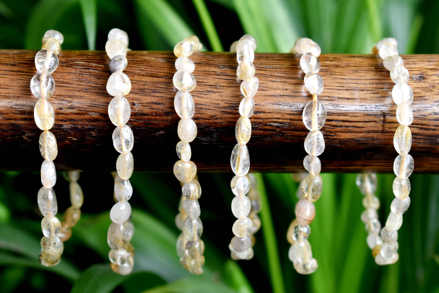 Golden Rutile Nugget Bracelet.