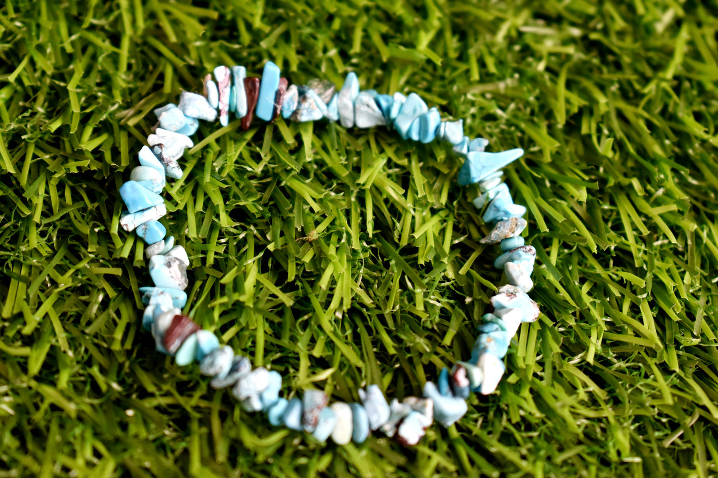 Turquoise Gemstone Chip Bracelet