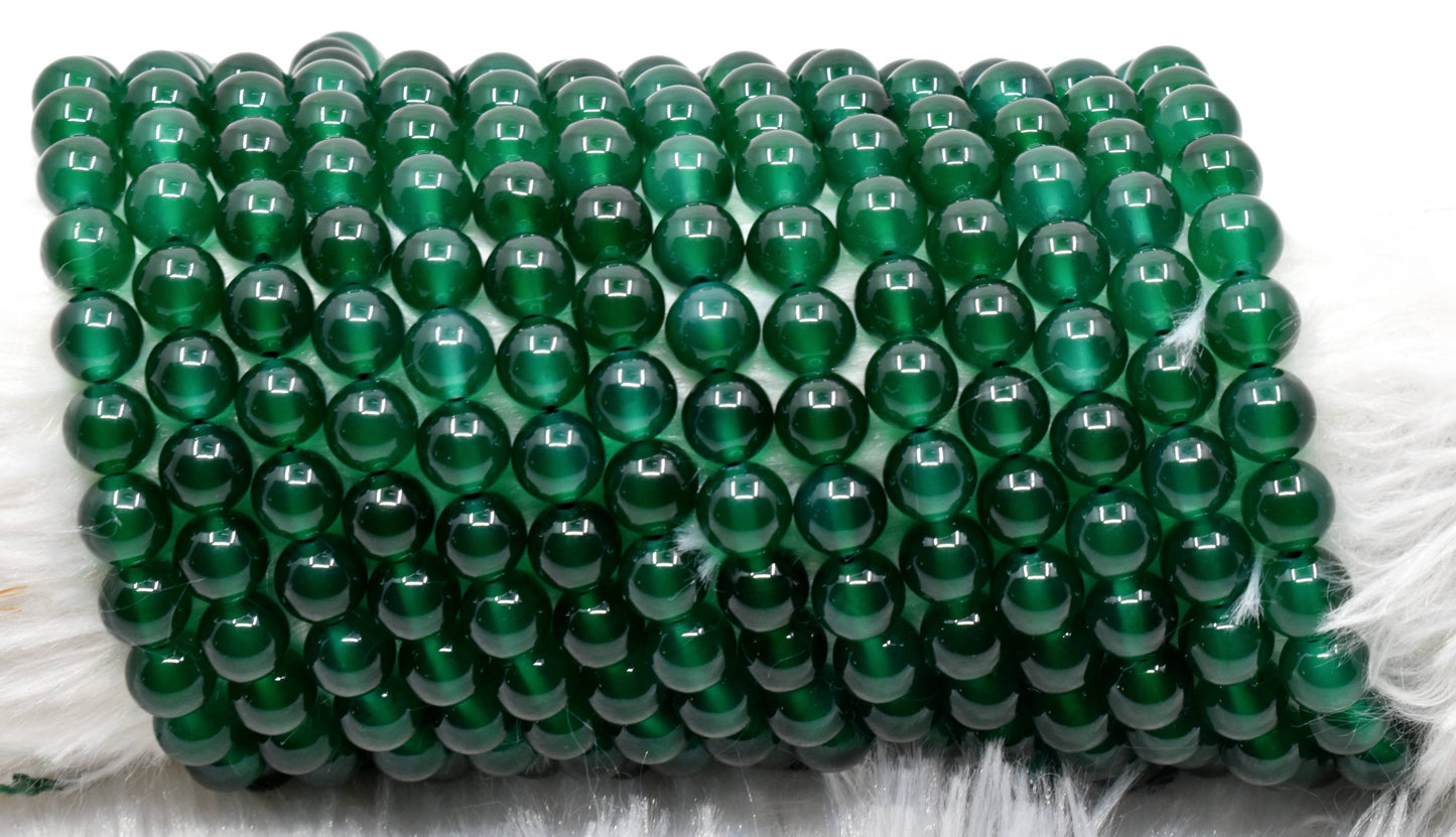 Green Onyx Gemstone Beads