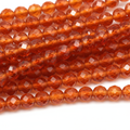 Carnelian Faceted Beads