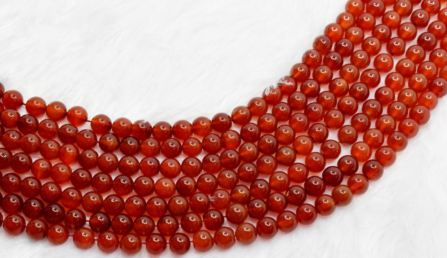 Red Onyx Gemstone Beads