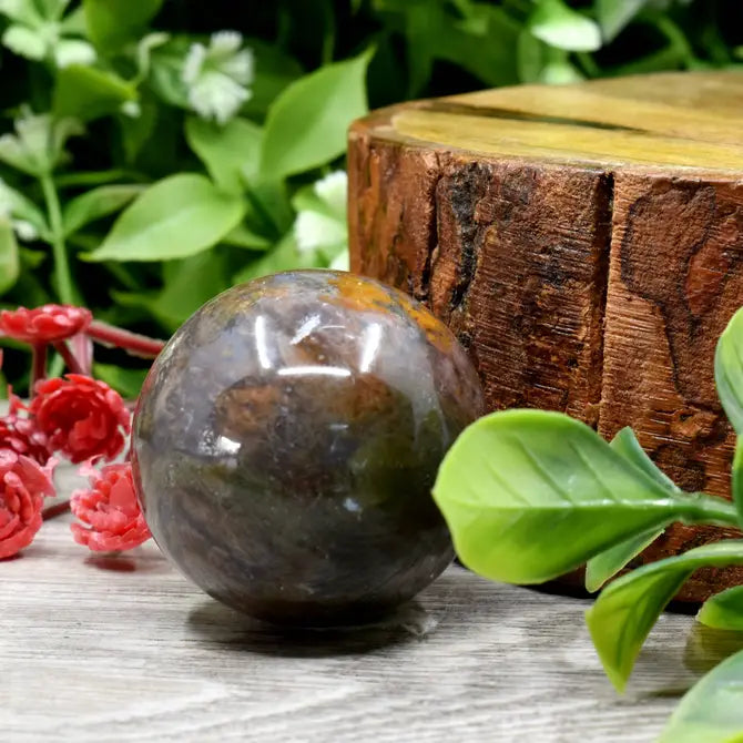 1Pc Sphere Fancy Jasper Crystal Ball Healing Sphere | Divine Crystal Ball | Reiki Healing | Crystal Gift.