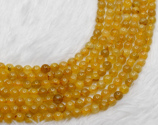 Golden Rutile Gemstone Beads