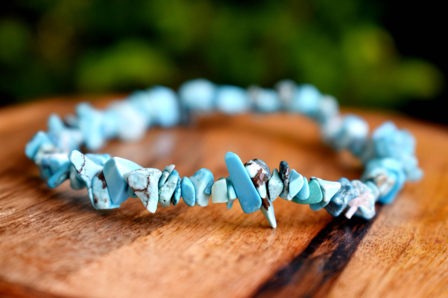 Turquoise Gemstone Chip Bracelet