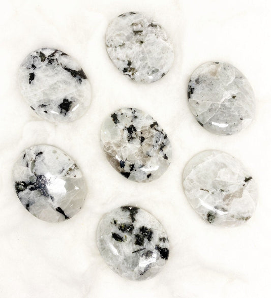 1kg Rainbow Moonstone Palm Stones (6-8Pcs)