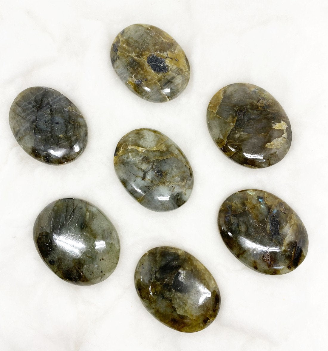 1kg Labradorite Palm Stones (6-8Pcs).