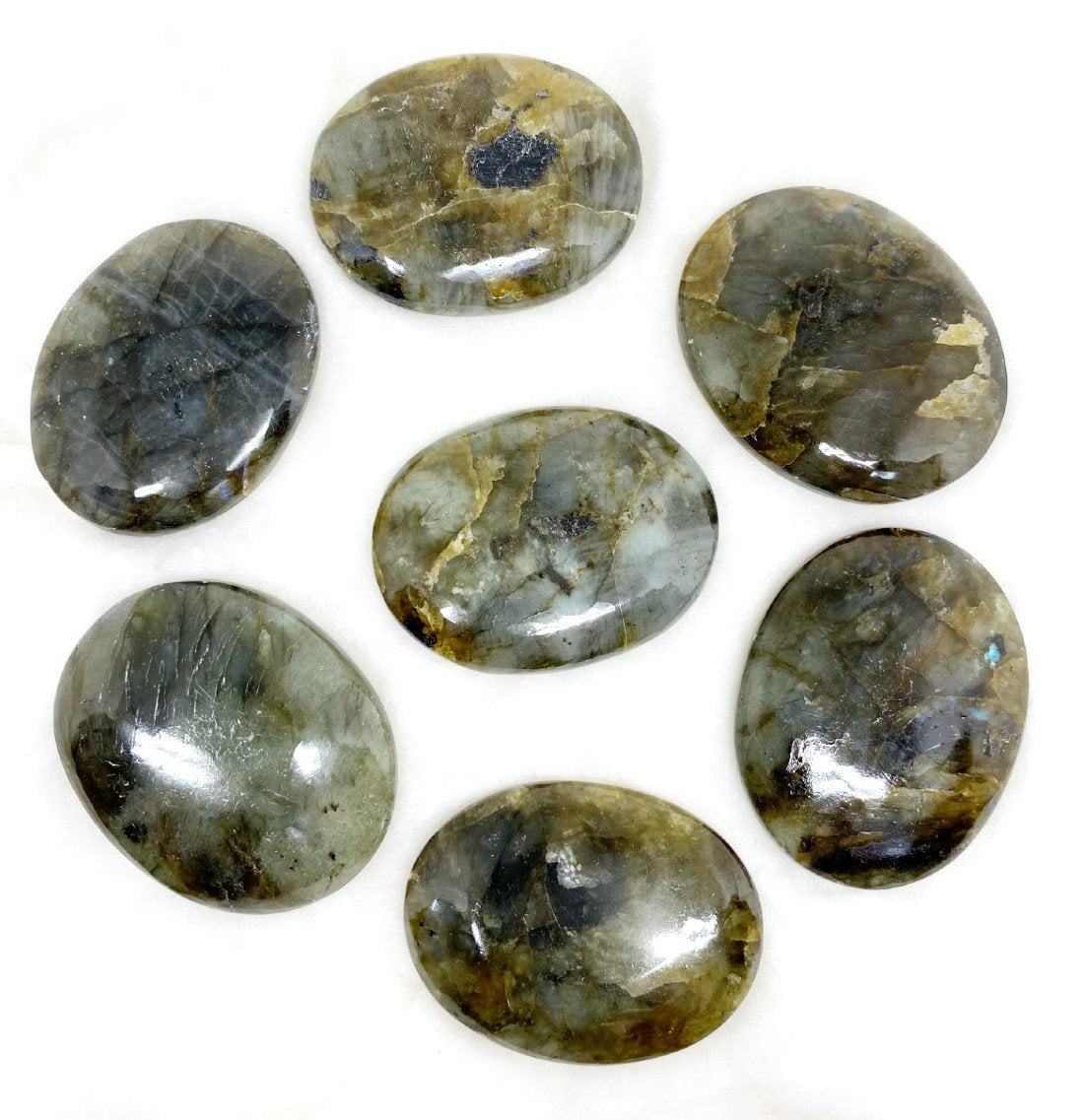 1kg Labradorite Palm Stones (6-8Pcs).
