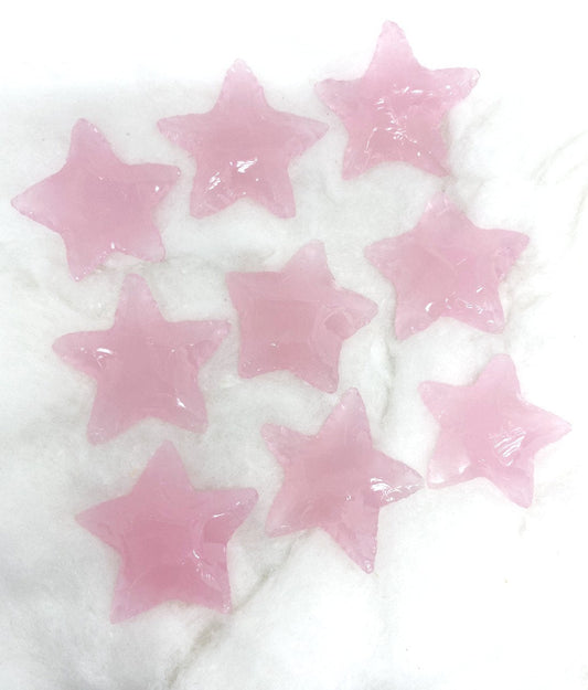 Rose Quartz Flat Stars Arrowhead Point