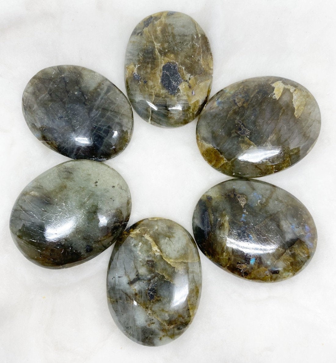 1kg Labradorite Palm Stones (6-8Pcs).