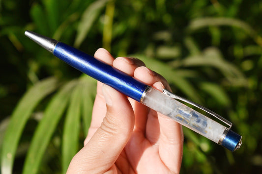 Crystal Manifestation Pen, Mix Kyanite and Angelite Crystal Orgone Pens