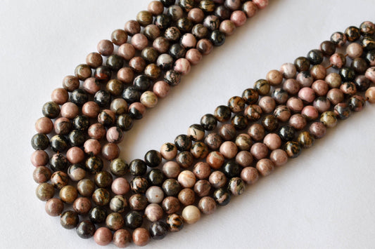 Rhodonite Gemstone Beads