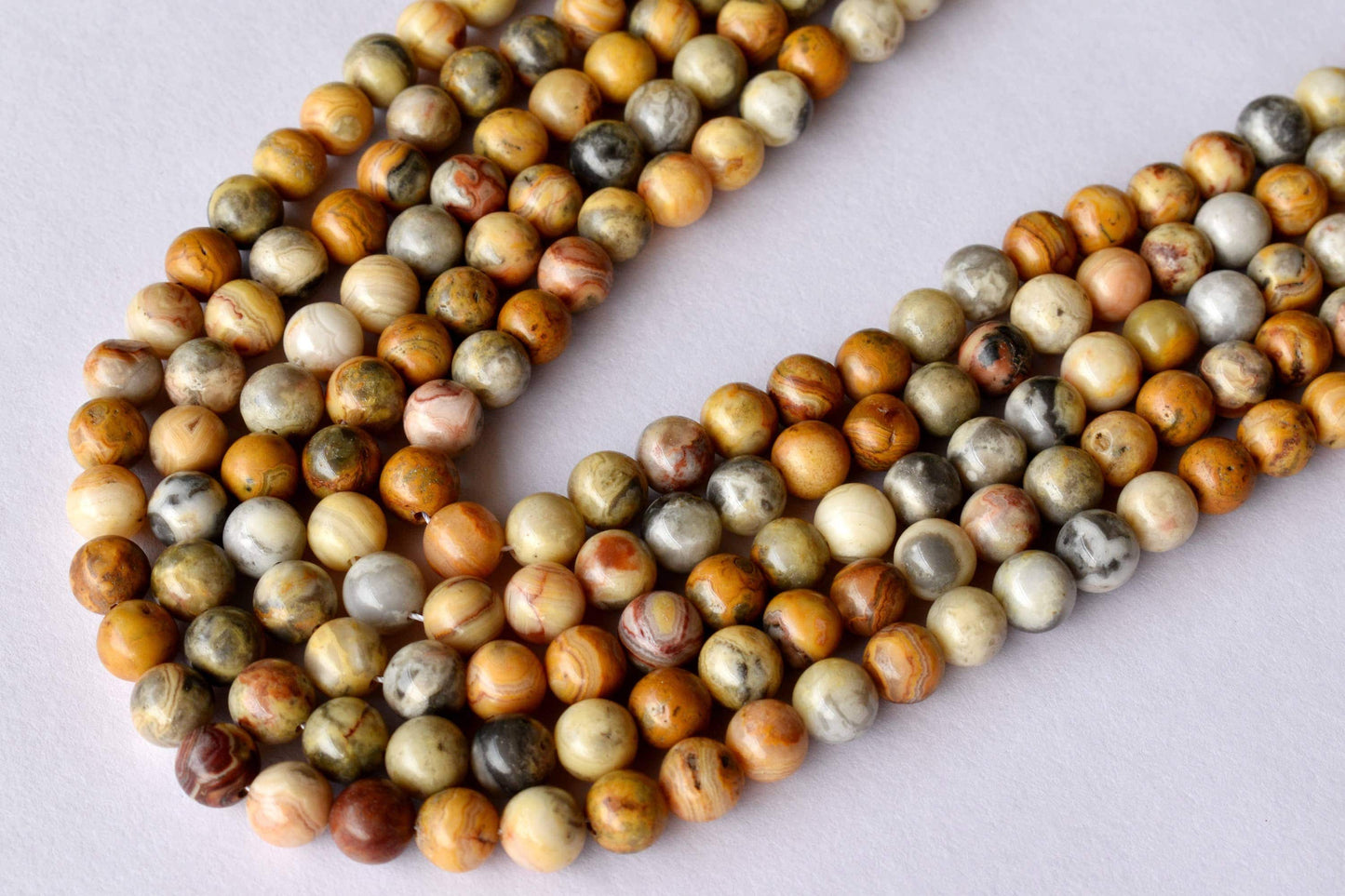 Crazy Lace Agate Gemstone Beads