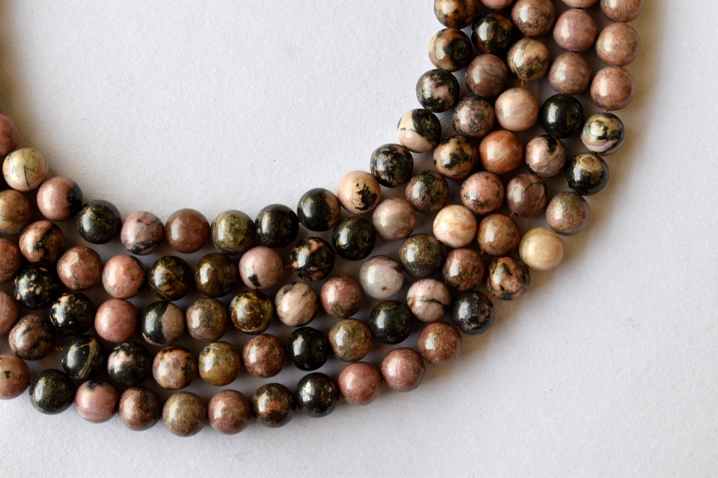 Rhodonite Gemstone Beads