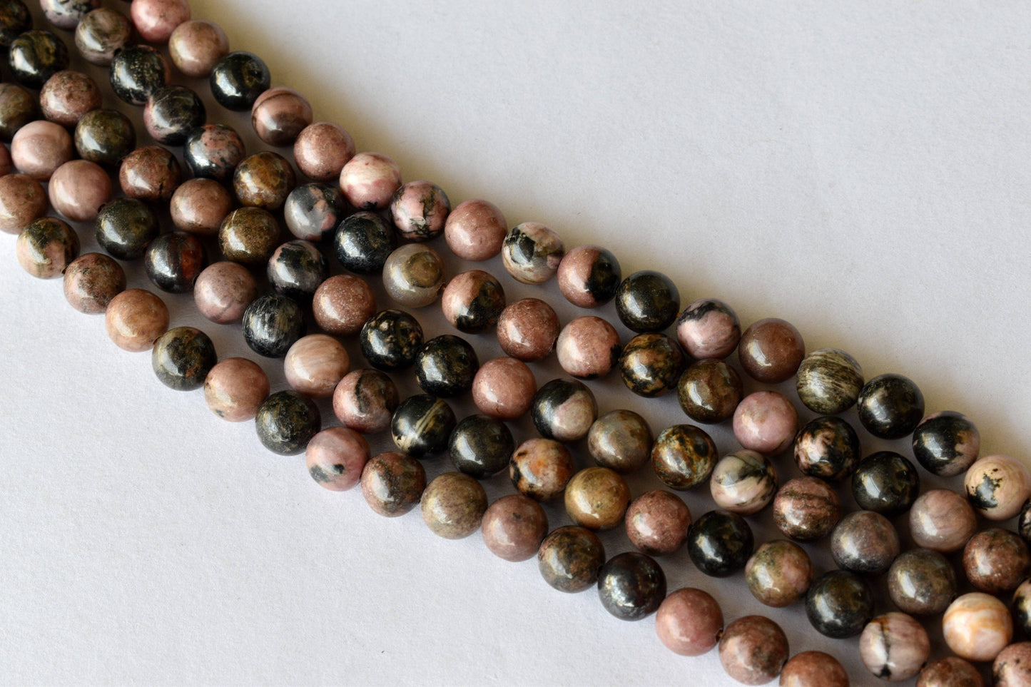 Rhodonite Gemstone Beads
