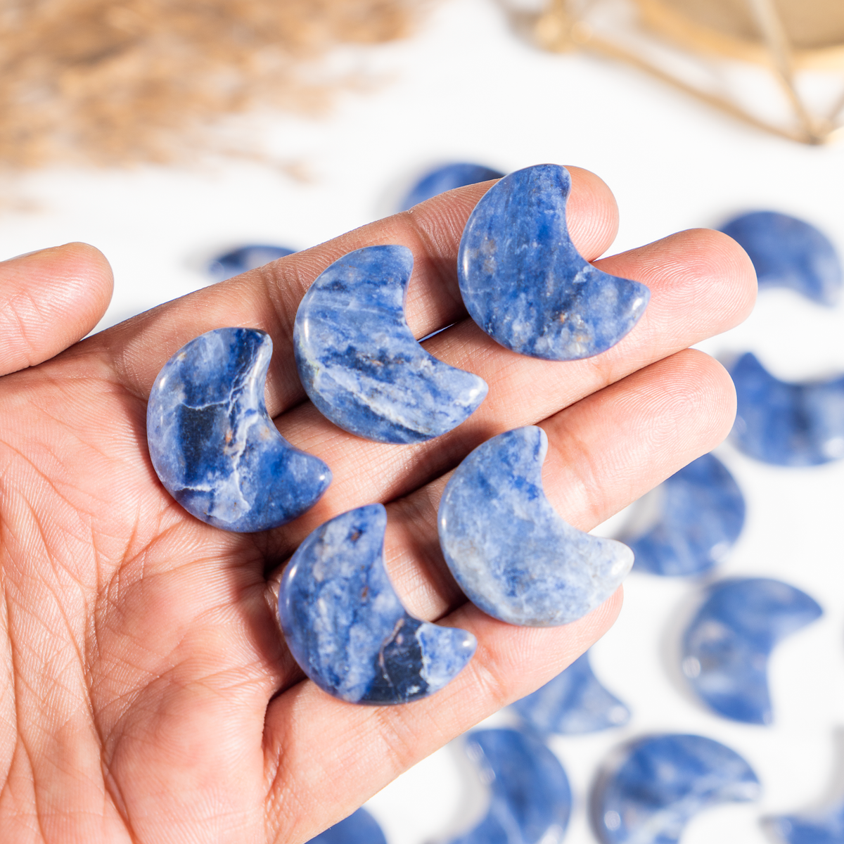 Sodalite Polished Crystal Moons